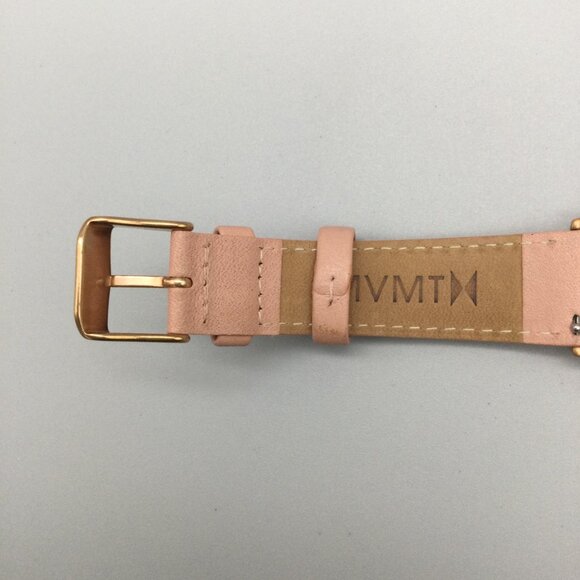 MVMT Rodeo Boulevard Watch Women 38mm Rose Gold Tone Leather Band New Battery main image 5